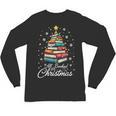 Christmas Book Tree Shirt Book Lover Librarian All Booked For Christmas Women's Christmas Book Lover Librarian Unisex Long Sleeve T-Shirt