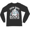 Christmas Reading Snowman So Many Books Men Women Kids Unisex Long Sleeve T-Shirt