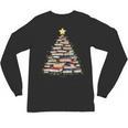 Christmas Tree Books Book Reading Bookworm Unisex Long Sleeve T-Shirt