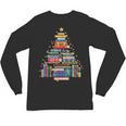 Christmas Tree Made Of Books Librarian Reader Holiday Unisex Long Sleeve T-Shirt Christmas Tree Made Of Books Librarian Reader Holiday Unisex Long Sleeve T-Shirt