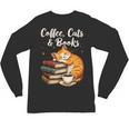 Coffee Cats & Books Lover For Women & Girls Coffee Unisex Long Sleeve T-Shirt Coffee Cats & Books Lover For Women & Girls Coffee Unisex Long Sleeve T-Shirt