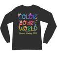 Color Our World Summer Reading 2025 Boho Wildflower Book Unisex Long Sleeve T-Shirt Color Our World Summer Reading 2025 Boho Wildflower Book Unisex Long Sleeve T-Shirt
