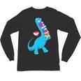 Cool Dinosaur Books Art For Men Women Libarian Book Lover Unisex Long Sleeve T-Shirt