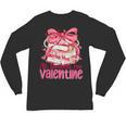 Coquette Bow All Booked For Valentine Book Lover Bookish Unisex Long Sleeve T-Shirt