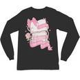 Coquette Reading Book Lover Pink Bow Bookish Mom & Daughter Unisex Long Sleeve T-Shirt
