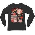 Coquette Teacher School Supplies Bows Books Globe Apple Cute Unisex Long Sleeve T-Shirt