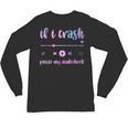 If I Crash Pause My Audiobook Listener Bookish Book Lover Unisex Long Sleeve T-Shirt
