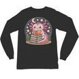 Cute Axolotl Reading Books Cozy Night Aesthetic Unisex Long Sleeve T-Shirt Cute Axolotl Reading Books Cozy Night Aesthetic Unisex Long Sleeve T-Shirt