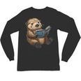 Cute Book Sea Otter Unisex Long Sleeve T-Shirt Cute Book Sea Otter Unisex Long Sleeve T-Shirt