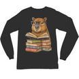 Cute Capybara Reading Books Animal Capybara Bookworms Unisex Long Sleeve T-Shirt Cute Capybara Reading Books Animal Capybara Bookworms Unisex Long Sleeve T-Shirt