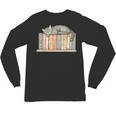 Cute Cat Sleeping On Books Unisex Long Sleeve T-Shirt