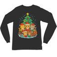 Cute Cats Reading Books Christmas Tree Unisex Long Sleeve T-Shirt Cute Cats Reading Books Christmas Tree Unisex Long Sleeve T-Shirt