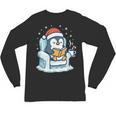 Cute Christmas Penguin Reading Book Cozy Winter Holiday Art Unisex Long Sleeve T-Shirt Cute Christmas Penguin Reading Book Cozy Winter Holiday Art Unisex Long Sleeve T-Shirt