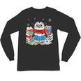 Cute Christmas A Penguin Reading Book Snowflake Hot Teacher Unisex Long Sleeve T-Shirt Cute Christmas A Penguin Reading Book Snowflake Hot Teacher Unisex Long Sleeve T-Shirt