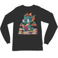 Cute Dragon Reading a Book Bookworm For Men Women Kid Unisex Long Sleeve T-Shirt Cute Dragon Reading a Book Bookworm For Men Women Kid Unisex Long Sleeve T-Shirt
