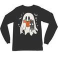 Cute Ghost Reading Book Spooky Season Halloween Costume Kids Unisex Long Sleeve T-Shirt Cute Ghost Reading Book Spooky Season Halloween Costume Kids Unisex Long Sleeve T-Shirt