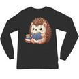 Cute Hedgehog Book Lover Readers Animal Reading Unisex Long Sleeve T-Shirt Cute Hedgehog Book Lover Readers Animal Reading Unisex Long Sleeve T-Shirt