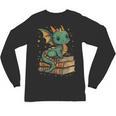 Cute Kawaii Dragon Fantasy Book Lover Book Nerd Unisex Long Sleeve T-Shirt