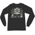 Cute Owl Reading Book Graphic Art Unisex Long Sleeve T-Shirt