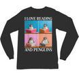 Cute Penguin Reading Book School Librarian Teacher Student Unisex Long Sleeve T-Shirt