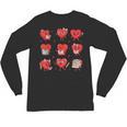 Cute Reading Hearts Valentine Day Book Lover Teacher Student Unisex Long Sleeve T-Shirt Cute Reading Hearts Valentine Day Book Lover Teacher Student Unisex Long Sleeve T-Shirt