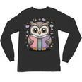 Cute Reading Owl Book Lover Teacher Librarian Bookworm Unisex Long Sleeve T-Shirt Cute Reading Owl Book Lover Teacher Librarian Bookworm Unisex Long Sleeve T-Shirt
