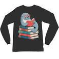 Cute Reading Seal On Books Book Lover Unisex Long Sleeve T-Shirt