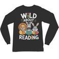 Cute Wildlife Zoo Animals For Book Reader Bookworms Unisex Long Sleeve T-Shirt