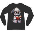 Dalmatian Reading a Book Dog Unisex Long Sleeve T-Shirt Dalmatian Reading a Book Dog Unisex Long Sleeve T-Shirt