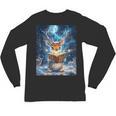 Deer Reads Book Women Girls Reindeer Unisex Long Sleeve T-Shirt