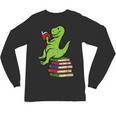 Dino Reading Read Reading Librarian Book Men Boys Kids Unisex Long Sleeve T-Shirt Dino Reading Read Reading Librarian Book Men Boys Kids Unisex Long Sleeve T-Shirt