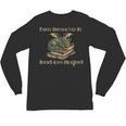 Easily Distracted By Books And Dragons Graphic Unisex Long Sleeve T-Shirt