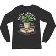 Easily Distracted By Plants And Books Unisex Long Sleeve T-Shirt