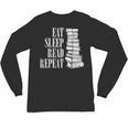 Eat Sleep Read Repeat Reading Book Librarian Men Women Kids Unisex Long Sleeve T-Shirt