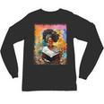 Educated Afro Girl Reading Book Lover History Month Unisex Long Sleeve T-Shirt Educated Afro Girl Reading Book Lover History Month Unisex Long Sleeve T-Shirt