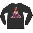 Educated Melanin Queen Afro Women Reading Book History Unisex Long Sleeve T-Shirt