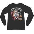 English Bulldog Dog Reading Book 67 Six Seven Meme Unisex Long Sleeve T-Shirt