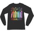 Equality Books Peace Love Compassion LGBT Gay Lesbian Pride Unisex Long Sleeve T-Shirt