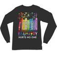 Equality Hurts No One Book Flower Rainbow Pride Month LGBTQ Unisex Long Sleeve T-Shirt
