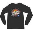 Explosions Are My Art Comic Book Boom Unisex Long Sleeve T-Shirt