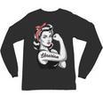 Female Librarian Rosie Riveter Book Guardian Woman Unisex Long Sleeve T-Shirt