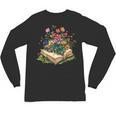 Floral Book Bloom Wildflowers Literature Nature Fantasy Unisex Long Sleeve T-Shirt Floral Book Bloom Wildflowers Literature Nature Fantasy Unisex Long Sleeve T-Shirt
