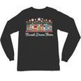Flourish Dream Thrive Floral Books For Book Lovers Unisex Long Sleeve T-Shirt Flourish Dream Thrive Floral Books For Book Lovers Unisex Long Sleeve T-Shirt