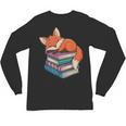 Fox Reading Book Pajama Sleep Unisex Long Sleeve T-Shirt Fox Reading Book Pajama Sleep Unisex Long Sleeve T-Shirt