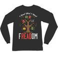 Freadom Tree Read Reading Librarian Book Across America Unisex Long Sleeve T-Shirt