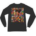Geometric History Educated Women Reading Book Melanin Unisex Long Sleeve T-Shirt Geometric History Educated Women Reading Book Melanin Unisex Long Sleeve T-Shirt