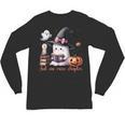 Ghost Reading Book Coquette Bow Halloween Girl Toddler Kid Unisex Long Sleeve T-Shirt Ghost Reading Book Coquette Bow Halloween Girl Toddler Kid Unisex Long Sleeve T-Shirt