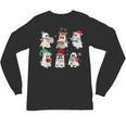 Ghost Santa Elf Squad Read Books Bookish Librarian Christmas Unisex Long Sleeve T-Shirt