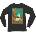 Groovy Ghost Reading Book Cat Halloween Ghost Teacher Unisex Long Sleeve T-Shirt Groovy Ghost Reading Book Cat Halloween Ghost Teacher Unisex Long Sleeve T-Shirt