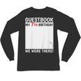 Guestbook 7th Birthday 7 Year Old Born 2018 Bday Unisex Long Sleeve T-Shirt